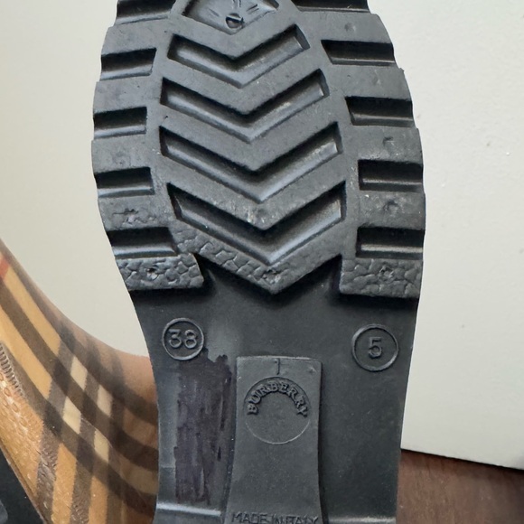 Burberry Plaid Rain Boots Sz 38 - Picture 13 of 14